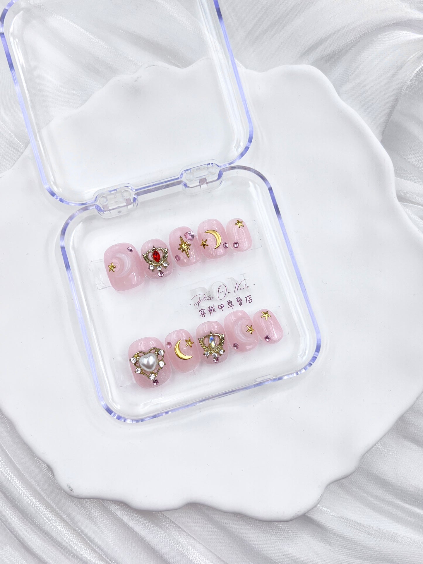 P407 Ice-clear Sailor Moon  Purely Handmadepress on nails