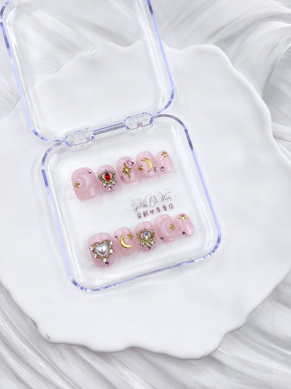 P407 Ice-clear Sailor Moon  Purely Handmadepress on nails