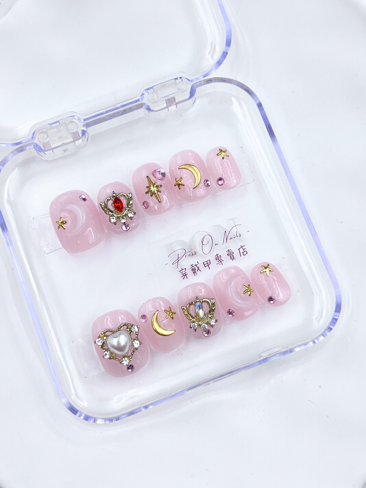 P407 Ice-clear Sailor Moon  Purely Handmadepress on nails
