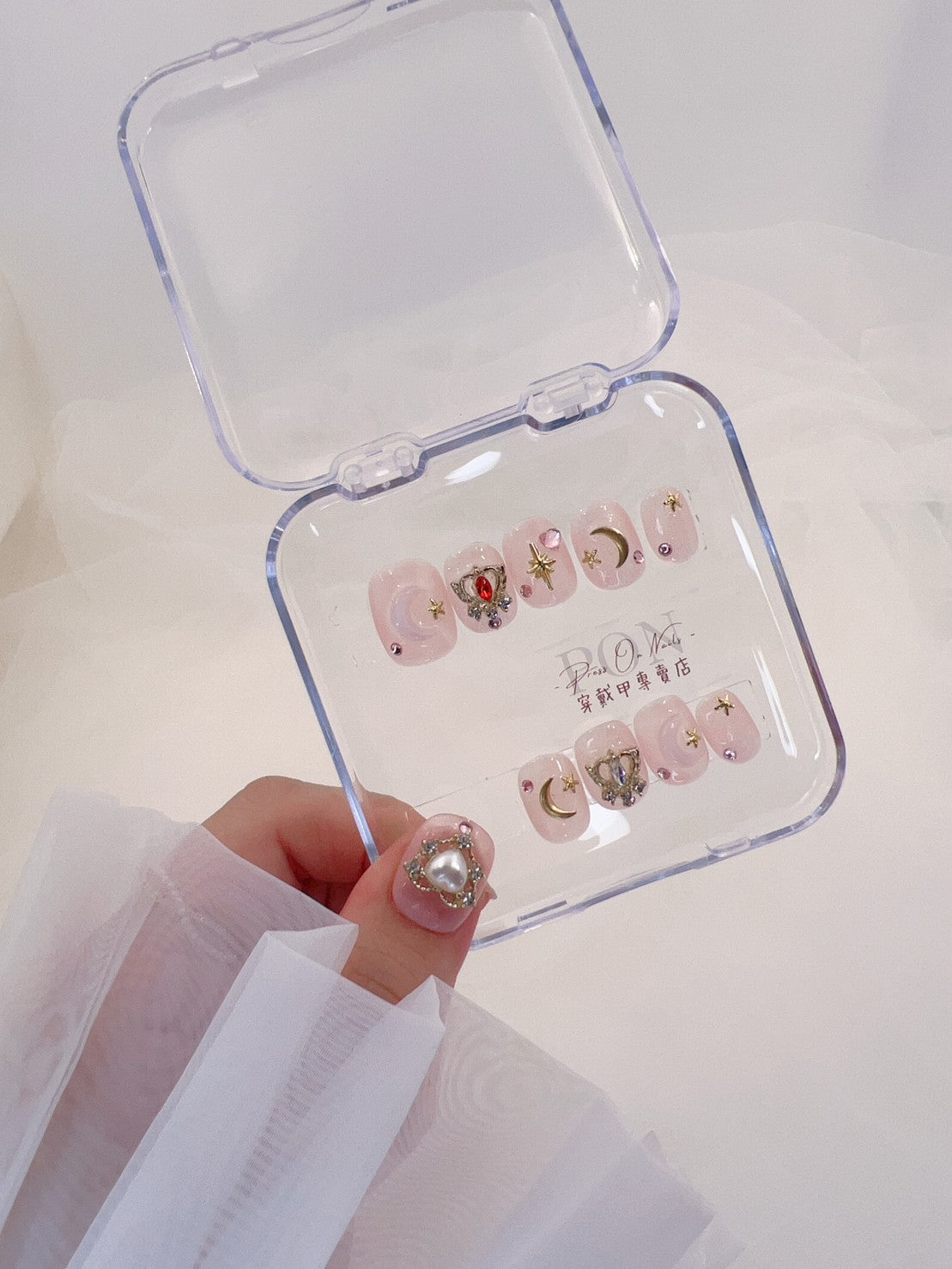 P407 Ice-clear Sailor Moon  Purely Handmadepress on nails